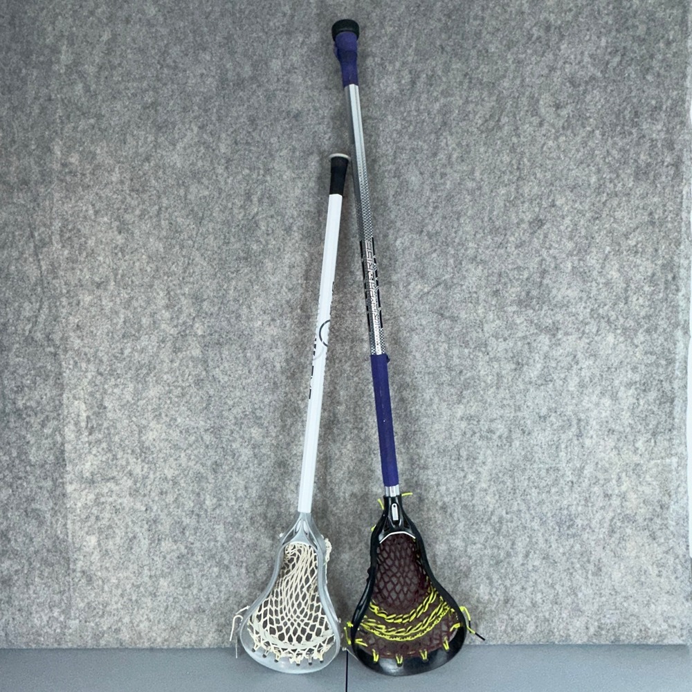 Warrior Brine Lacrosse Sticks Bundle Mens Youth Silver Mini Evo 4 Torch Set of 2